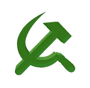 spinning hammer & sickle